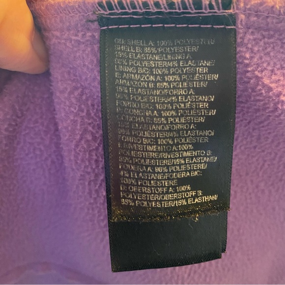 The North Face women’s M Jacket Purple fitted zipper front bottom drawstring - Picture 9 of 9